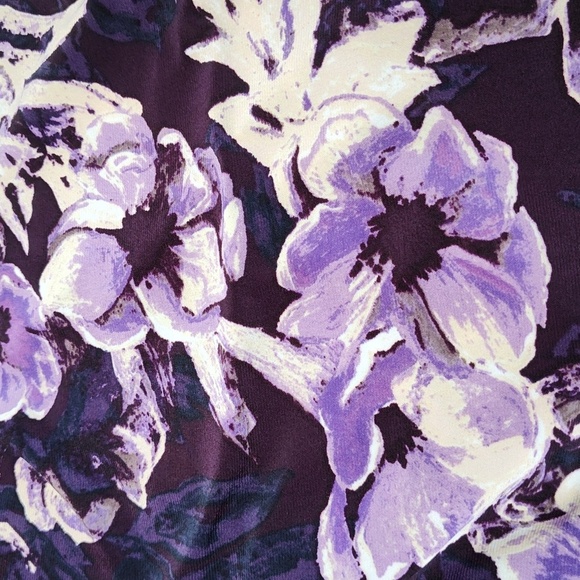 Lauren Ralph Lauren Midi Sheath Dress Size 12 Wedding Guest Garden Dark Feminine - Picture 14 of 17